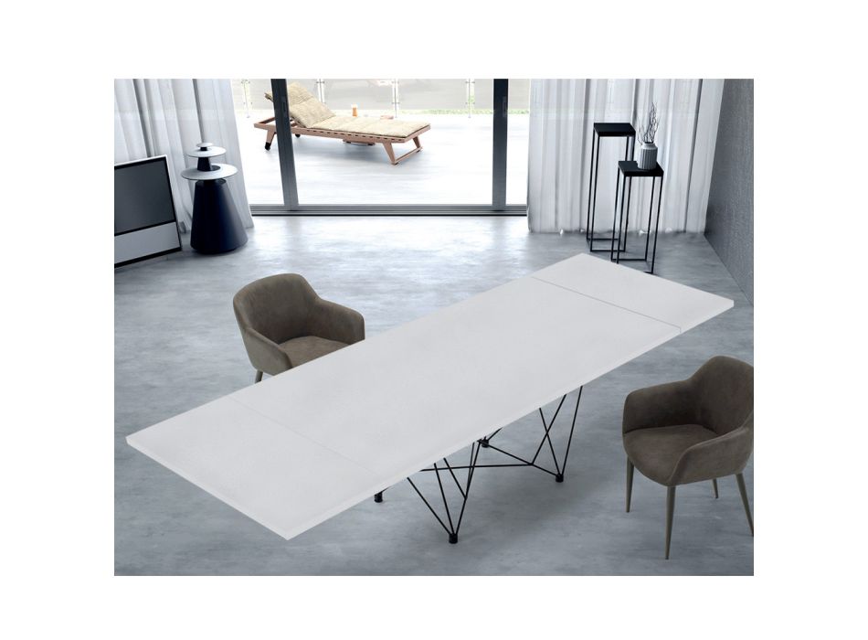 Moderní rozkládací 14místný stůl s laminátovou deskou Made in Italy - Ezzellino Viadurini
