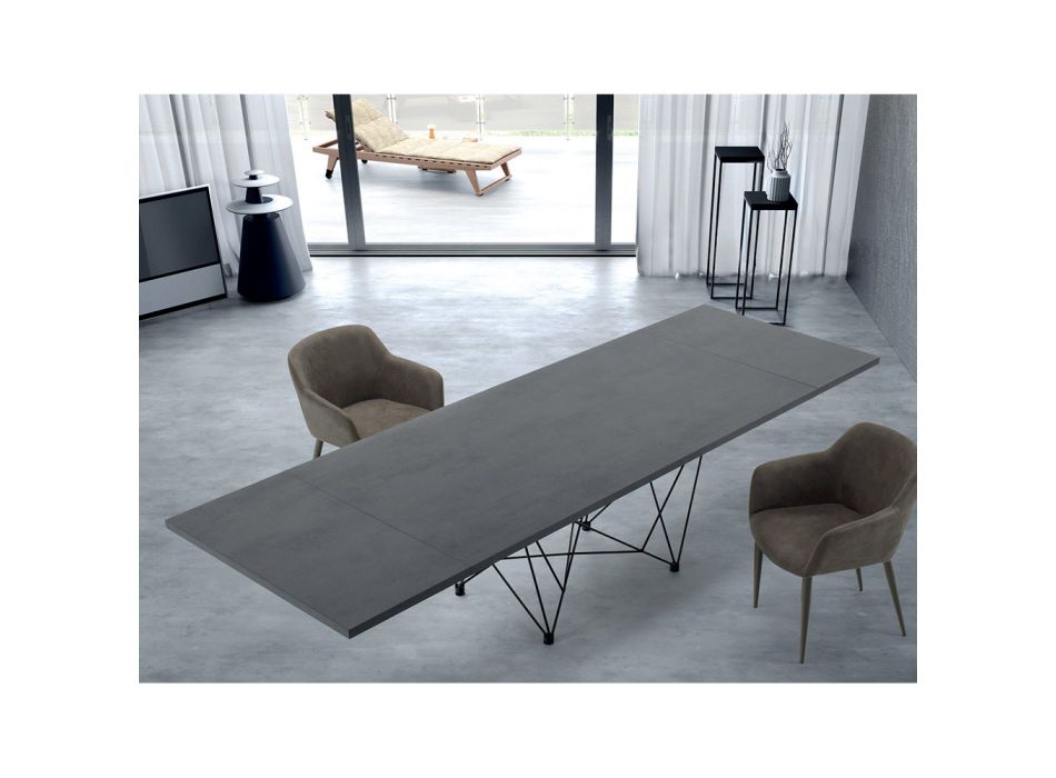 Moderní rozkládací 14místný stůl s laminátovou deskou Made in Italy - Ezzellino Viadurini