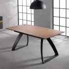 Moderní prodlužovací stůl s kovovými nohami, Villongo Viadurini