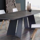 Moderní rozkládací stůl s kameninovou deskou vyrobený v Itálii, Erve Viadurini