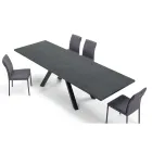 Moderní rozkládací stůl s laminovanou dřevěnou deskou Made in Italy – Settimmio Viadurini