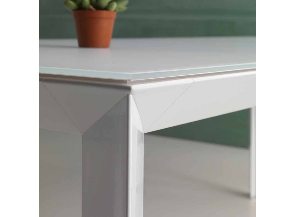 Moderní rozšiřitelný stůl s hliníkovou strukturou - Blera Viadurini