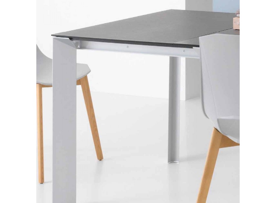 Moderní rozšiřitelný stůl s hliníkovou strukturou - Blera Viadurini