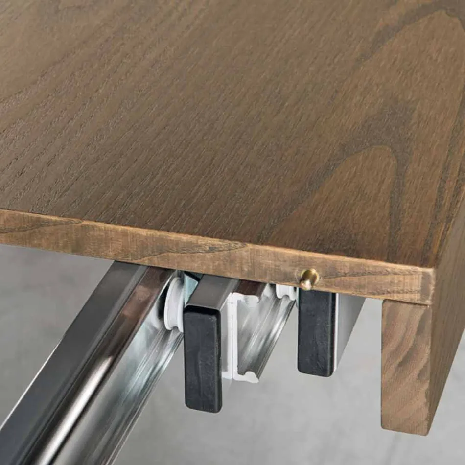 Moderní rozkládací stůl z jaseňového dřeva vyrobený v Itálii Parre Viadurini