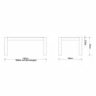 Moderní prodlužovací stůl z masivního dubu, L180 / 280xP100cm, Jacob Viadurini