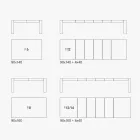 Rozkládací stůl vyrobený ze skládacího melaminu Made in Italy - Oky Viadurini