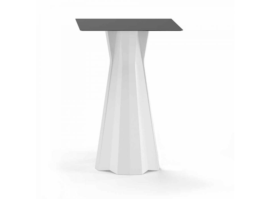 Vysoký stůl s deskou HPL a základnou z polyethylenu vyrobený v Itálii - Tinuccia Viadurini