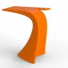 Design vysoký venkovní stůl H 100 cm, z polyethylenu, Wing Vondom Viadurini