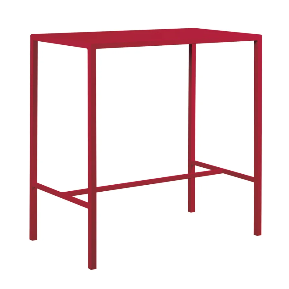 Zahradní vysoký stůl z pozinkované oceli Made in Italy - Vesna Viadurini