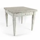 Roztažitelný řemeslný stůl až do 170 cm ve dřevě vyrobeném v Itálii - Marseille Viadurini