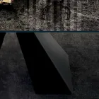 Stůl s integrovanými nástavci z keramiky a oceli Made in Italy - Dalmata Viadurini