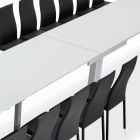 Stůl s vnitřními nástavci a skládací hranou z lamina Made in Italy - Gordito Viadurini