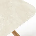 Stůl s dřevěnou základnou a keramickou deskou Chianca od Ostuni - Infinity Viadurini