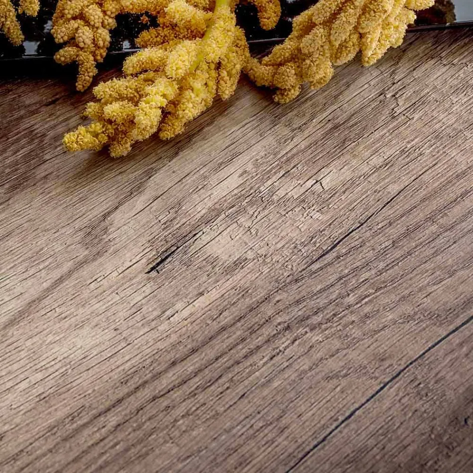 Stůl s výsuvnou deskou až 334 cm Wood Effect Made in Italy - Bavorsko Viadurini