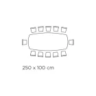 Stůl s keramickou deskou ve tvaru soudku a ocelovou základnou Made in Italy - Ezzellino Viadurini