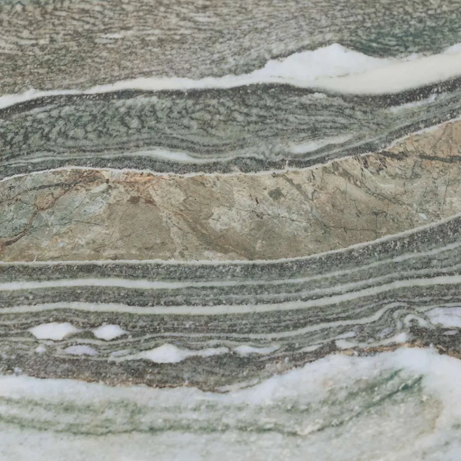 Stůl s keramickou deskou a týkovou základnou Made in Italy - Helma Viadurini