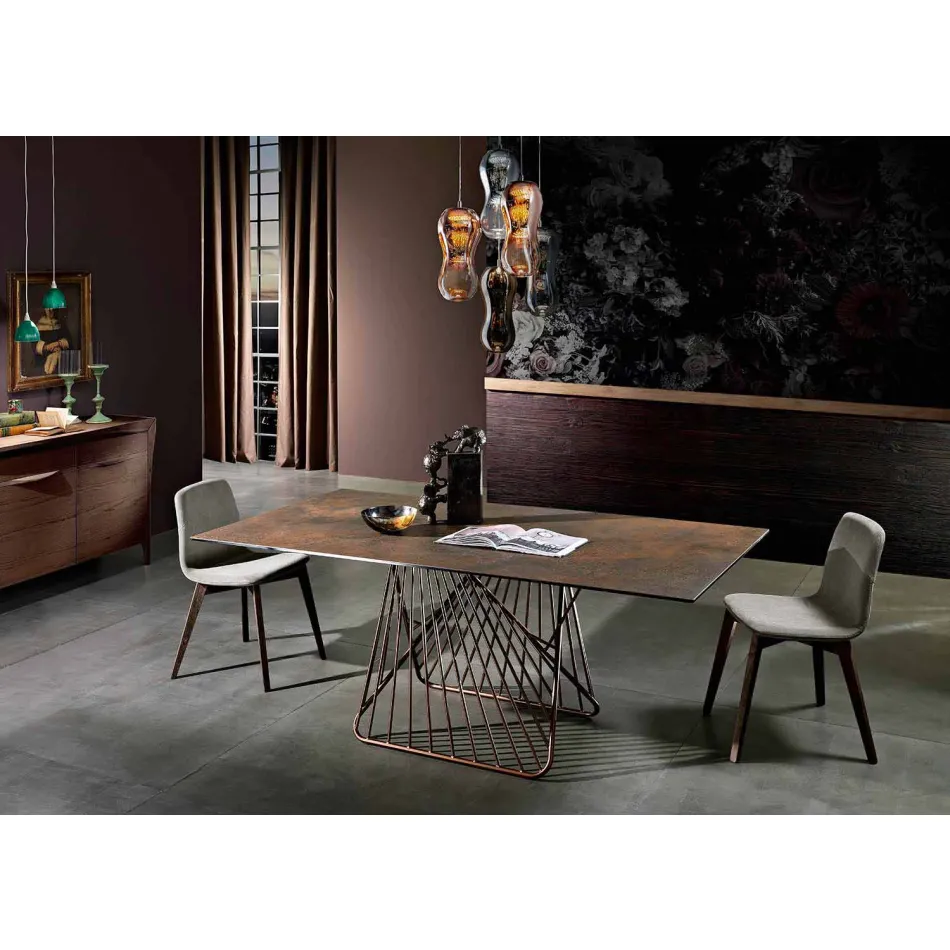 Stůl se špičkou v Itálii moderní sklokeramika, Mitia Viadurini