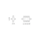 Rozkládací konzolový stolek z dýhovaného dřeva Made in Italy - Gordito Viadurini