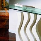 Konzolová deska z kamene a skla s moderním designem Ciril Viadurini