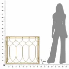 Moderní designový obdélníkový železný konzolový stůl - Karine Viadurini