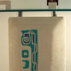 Obdélníkový konzolový stůl v kamenném a krystalovém designu Soter Viadurini