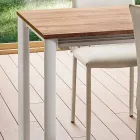 Rozkládací kuchyňský stůl do 240 cm se dřevěným efektem Made in Italy - Maltese Viadurini