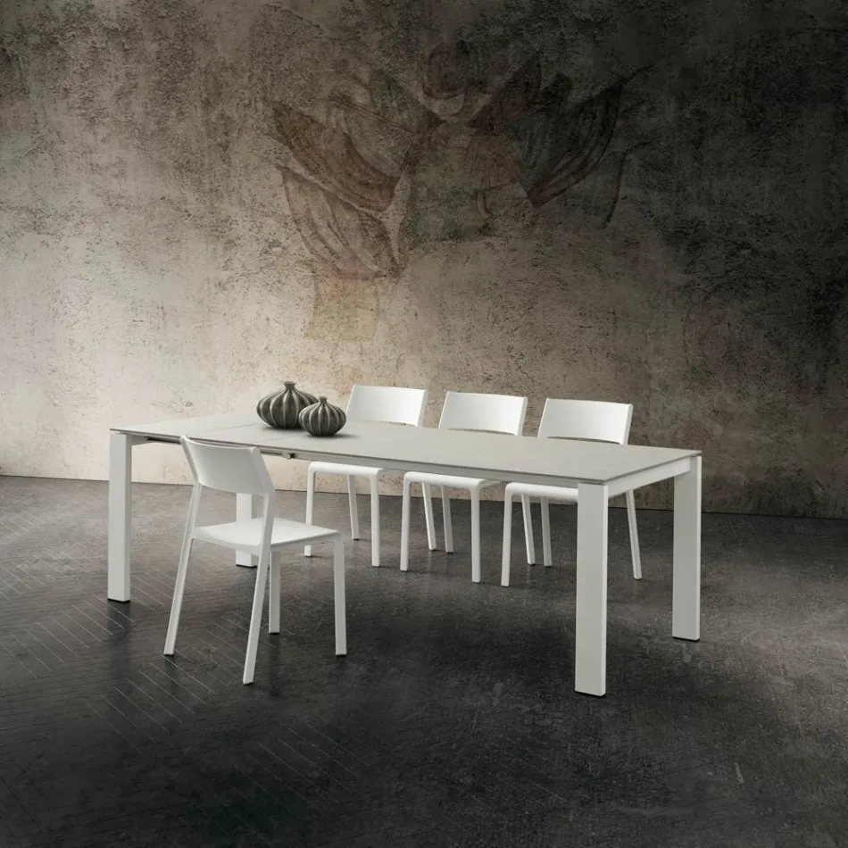 Rozkládací kuchyňský stůl až 240 cm z jemného HPL Made in Italy - Jupiter Viadurini