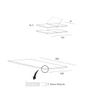 Rozkládací kuchyňský stůl do 280 cm ze dřeva Made in Italy - Carlino Viadurini