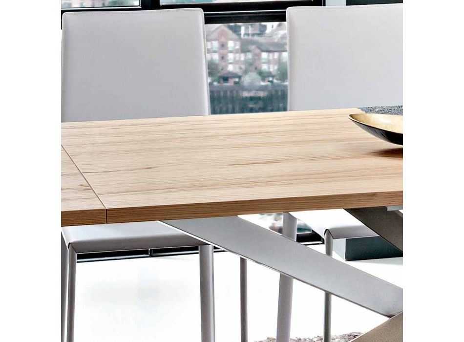 Rozkládací kuchyňský stůl do 280 cm ze dřeva Made in Italy - Carlino Viadurini