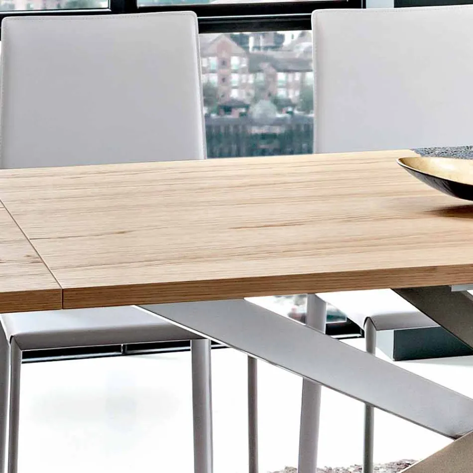 Rozkládací kuchyňský stůl do 280 cm ze dřeva Made in Italy - Carlino Viadurini