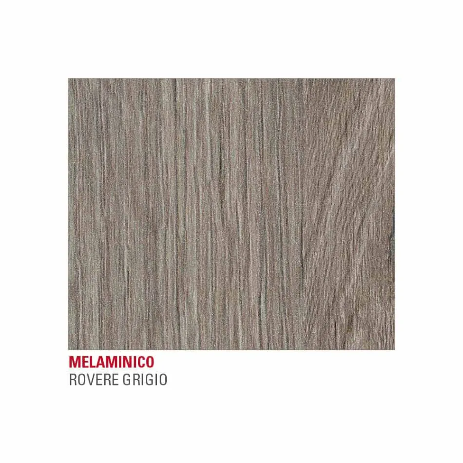 Kuchyňský stůl s melaminovou deskou a kovovou základnou vyroben v Itálii - Spilla Viadurini