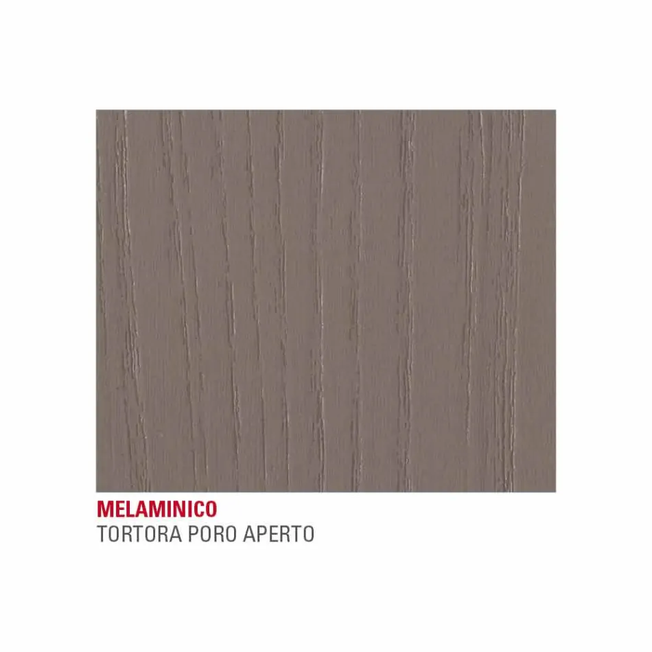 Kuchyňský stůl s melaminovou deskou a kovovou základnou vyroben v Itálii - Spilla Viadurini