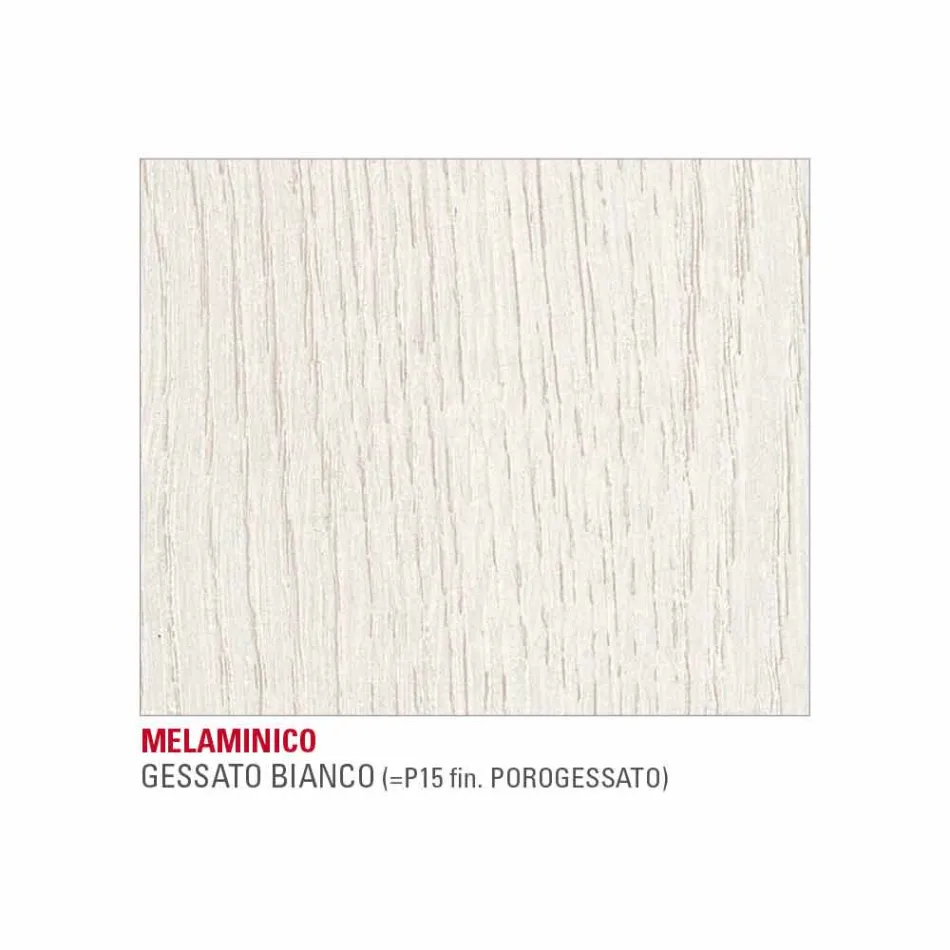 Kuchyňský stůl s melaminovou deskou a kovovou základnou vyroben v Itálii - Spilla Viadurini