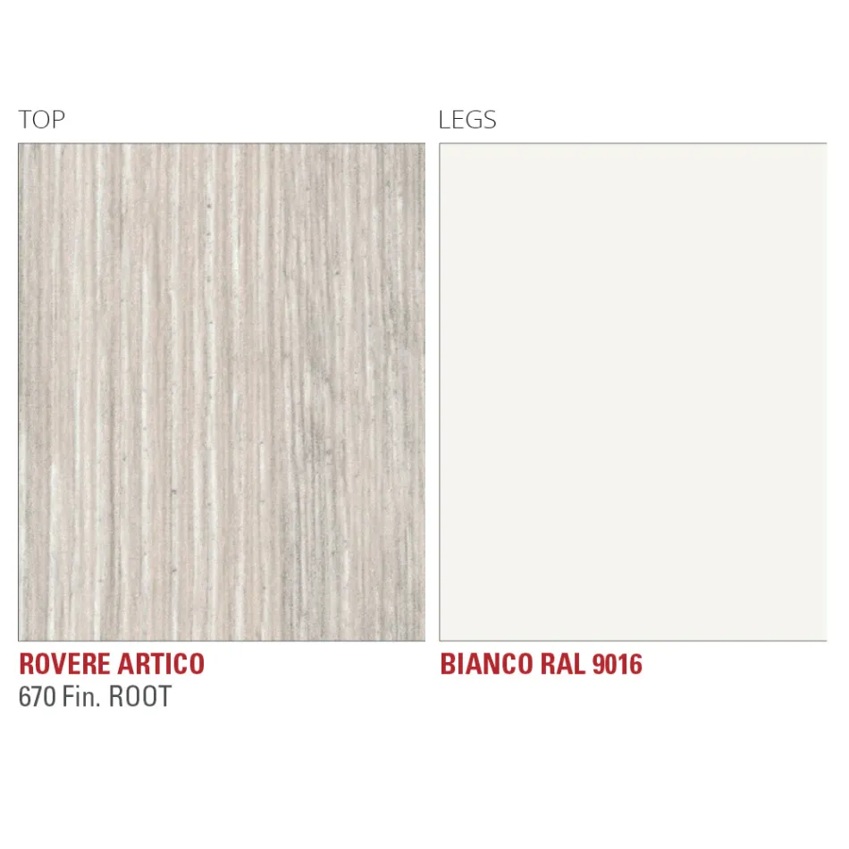 Kuchyňský stůl z HPL s kovovou základnou Fine Made in Italy - Pinocchio Viadurini