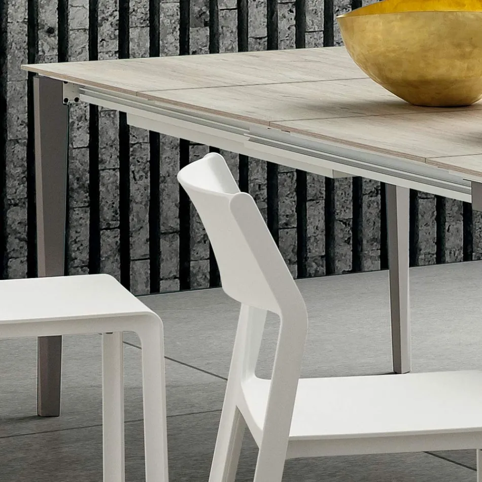 Rozkládací kuchyňský stůl až 240 cm z HPL Made in Italy - Fantastické Viadurini