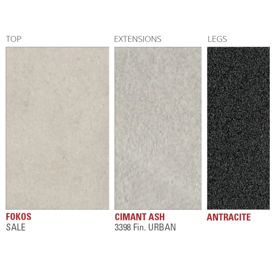 Rozkládací kuchyňský stůl z jemné laminované keramiky Made in Italy - Efisto Viadurini