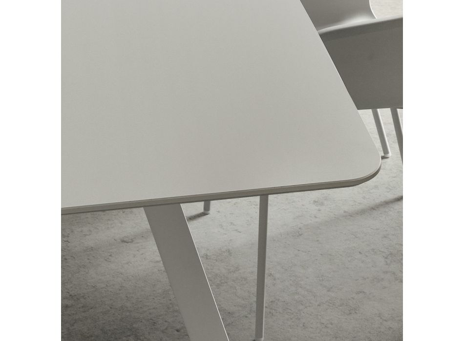 Kuchyňský stůl se sudovou deskou ve Fenix Made in Italy, Luxury - Lingotto Viadurini