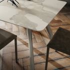 Kuchyňský stůl s laminovanou deskou Made in Italy, vysoká kvalita - Lingotto Viadurini