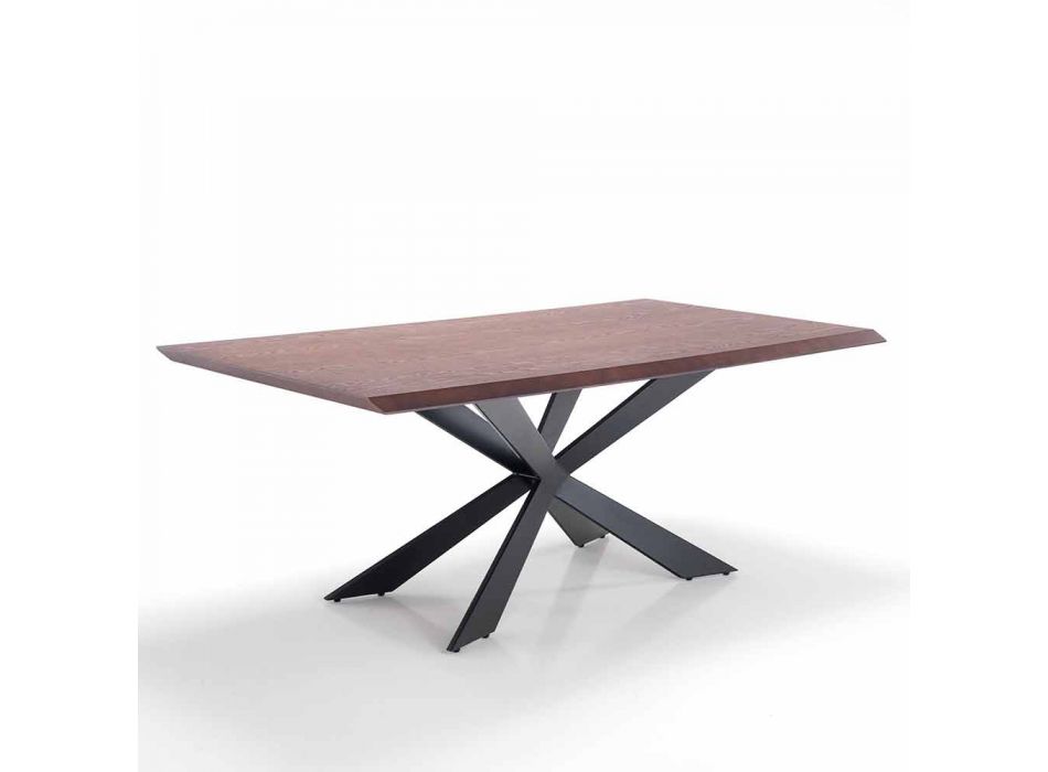 Moderní designový kuchyňský stůl z MDF a kovu, Hoara Viadurini