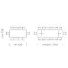 Kuchyňský stůl Fenix Rozkládací až na 300 cm Vyrobeno v Itálii - Grotta Viadurini