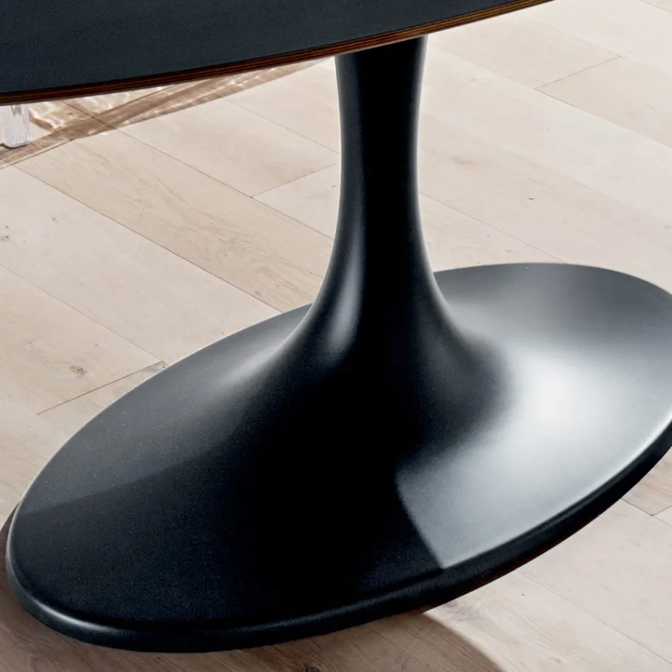 Kuchyňský stůl z Fenix a lakovaného syntetického mramoru vyrobený v Itálii - Brontolo Viadurini