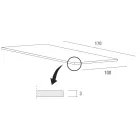 Kuchyňský stůl z Fenix a bílého kovu kvality Made in Italy - Carlino Viadurini