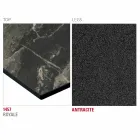 Kuchyňský stůl HPL s antracitovou kovovou základnou vyrobený v Itálii - Aresto Viadurini