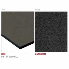 Kuchyňský stůl HPL s antracitovou kovovou základnou vyrobený v Itálii - Aresto Viadurini