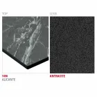 Kuchyňský stůl HPL s antracitovou kovovou základnou vyrobený v Itálii - Aresto Viadurini