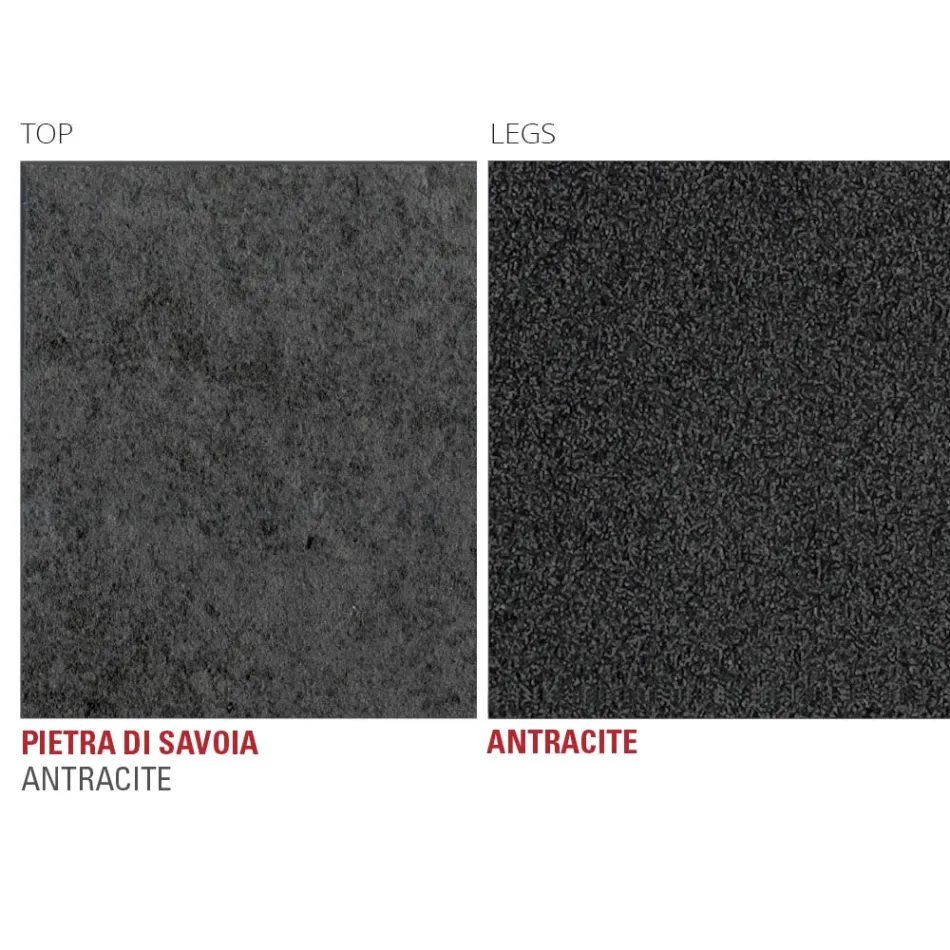 Kuchyňský stůl z lamina s kovovou konstrukcí Made in Italy - Carlino Viadurini