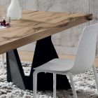 Kuchyňský stůl ze dřeva a kovu Vyrobeno v Itálii, vysoká kvalita - Dotto Viadurini