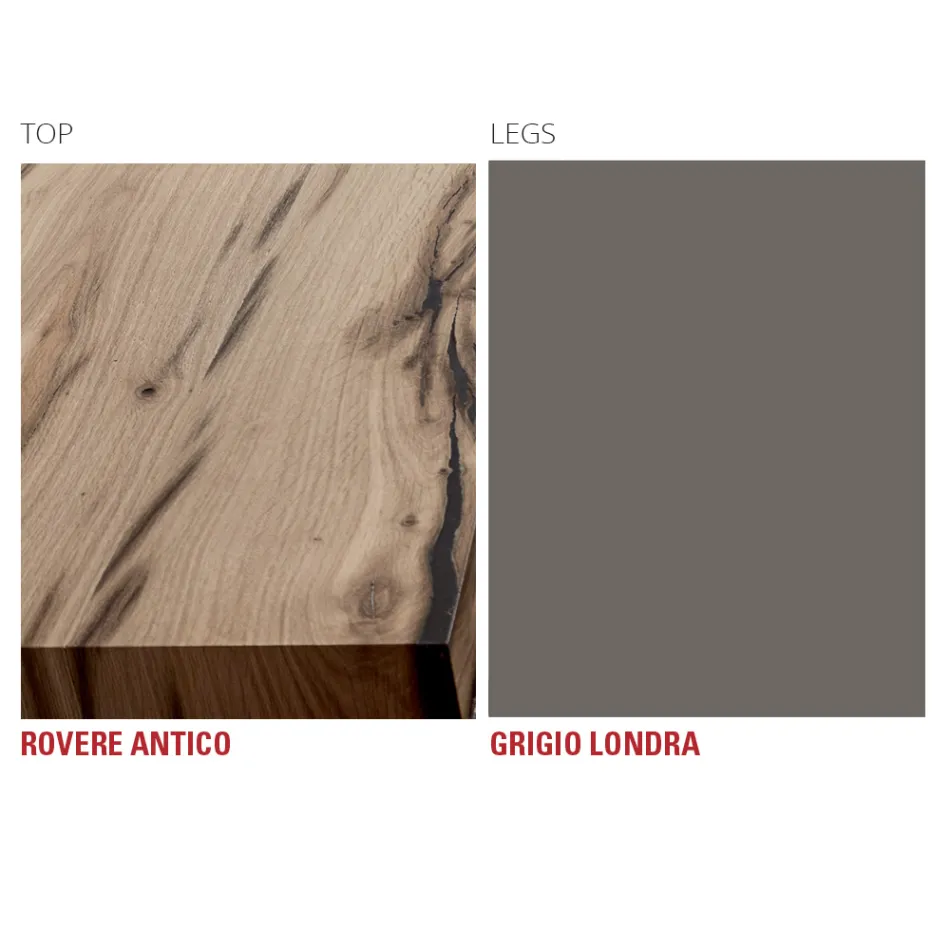 Kuchyňský stůl ze dřeva a kovu Vyrobeno v Itálii, vysoká kvalita - Dotto Viadurini