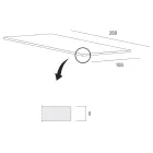 Kuchyňský stůl ze dřeva a kovu Vyrobeno v Itálii, vysoká kvalita - Dotto Viadurini