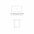 Kuchyňský stůl z masivu a kovu vyrobený v Itálii, Flora Viadurini